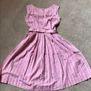 Vintage pink cotton day dress